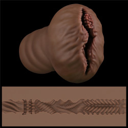 LoveToy Masturbateur Pussy Alien's Pie n°1 Marron